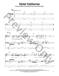 Hotel California Guitar and Fretted sheet music cover